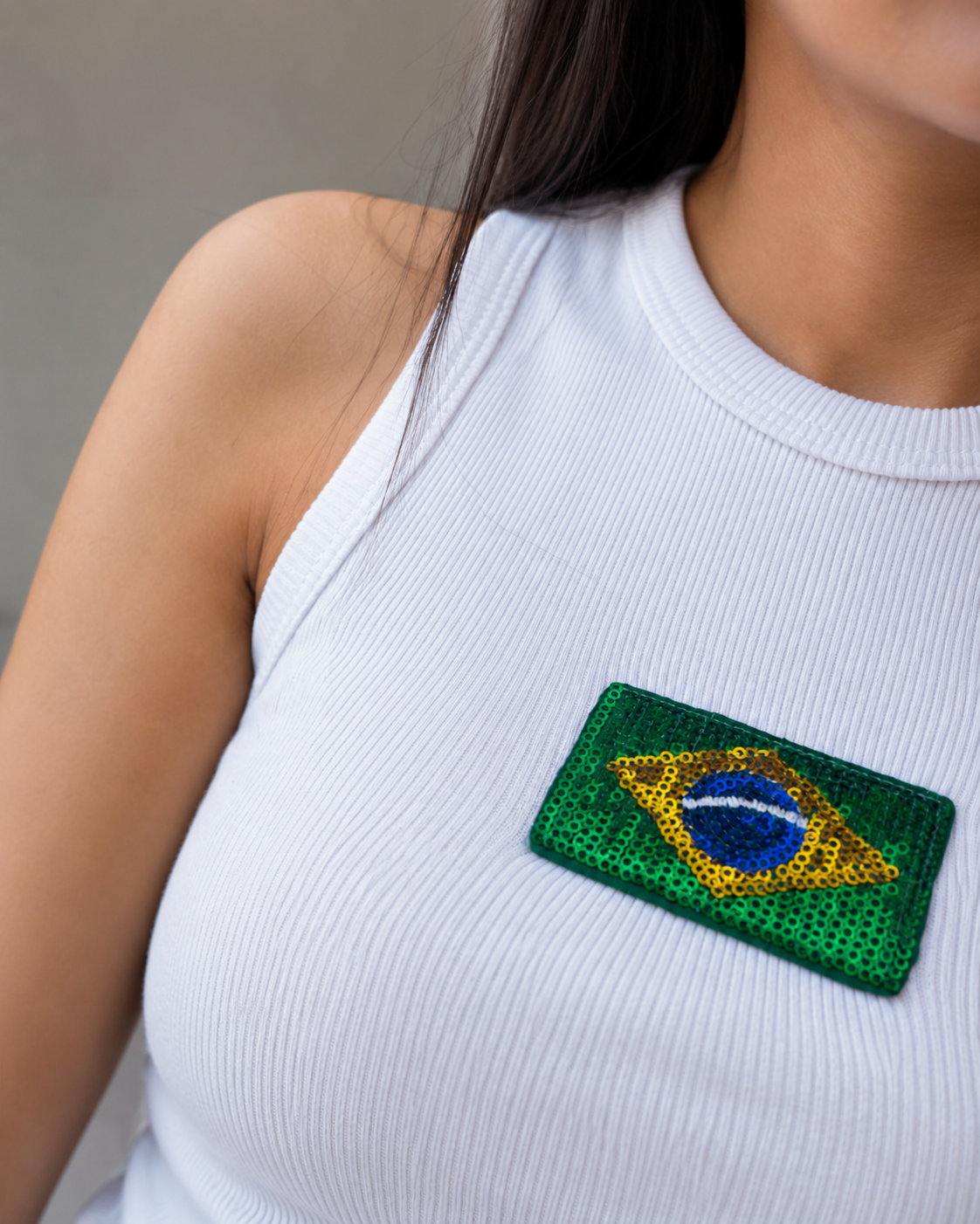 Brazil Flag Ribbed Vest Top – Made in Brazil